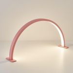Настольная бестеневая LED Arc Lamp Global Fashion, розовая