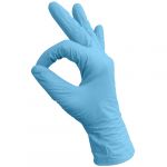 Перчатки нитриловые "M" (1 пара), Голубые