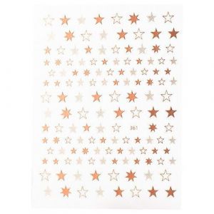 Наклейки "Звезды" (розовое золото) MONAMI - NOGTISHOP