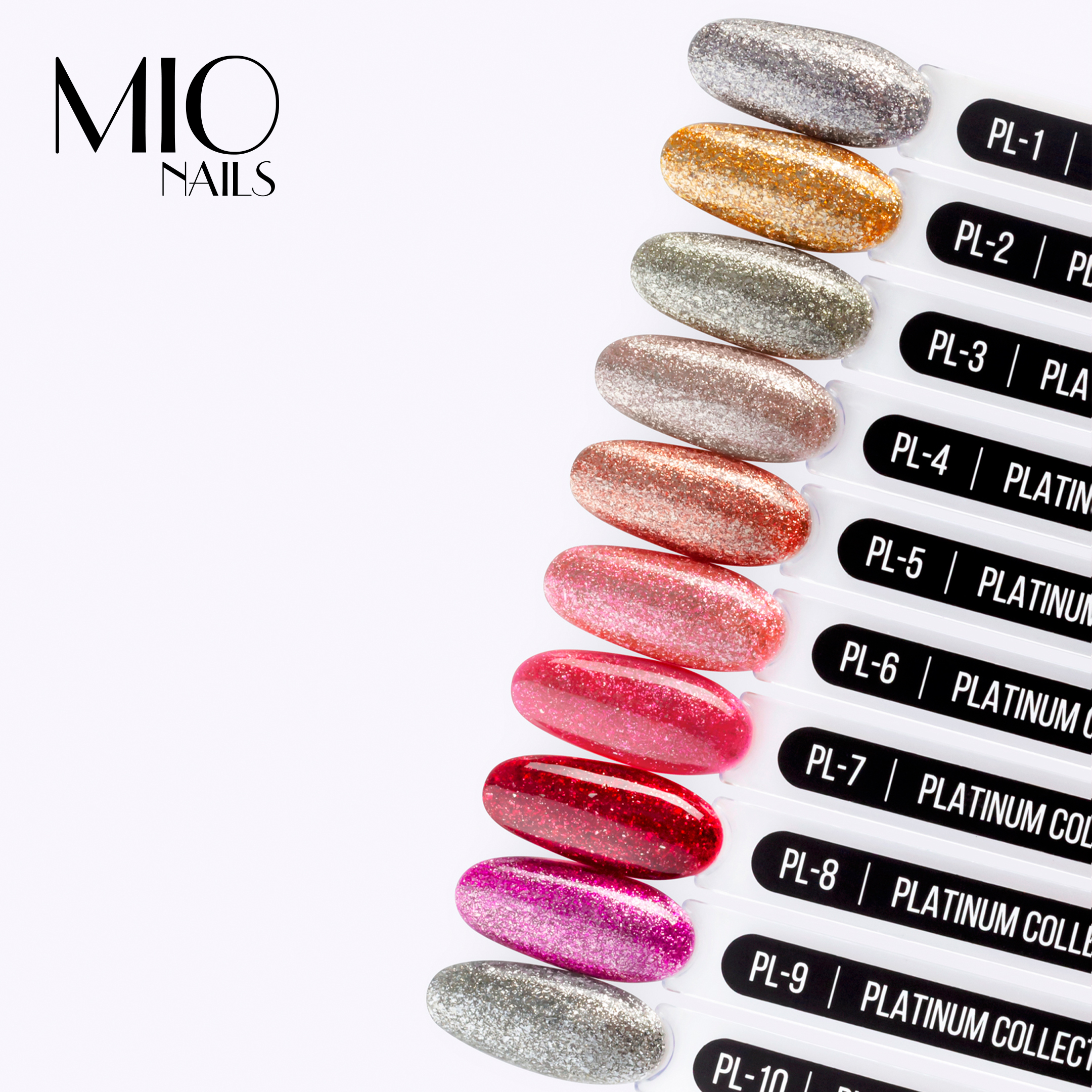 Гель-лак MIO Nails PL-01. Platinum № 01, 8 мл.