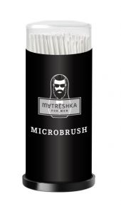 Микробраш в пластиковой тубе Micro Brush For Men Matreshka 125 шт. - NOGTISHOP