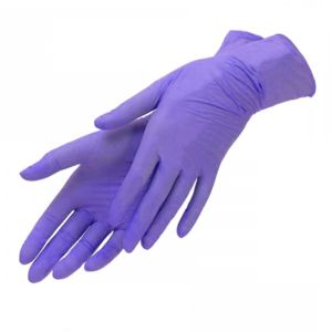 Перчатки нитриловые 50 пар/100 шт, фиолетовые, размер "M", 3,5 гр. - NOGTISHOP