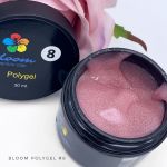 Poly Gel №08 Bloom полигель Искрящийся розовый 30 мл