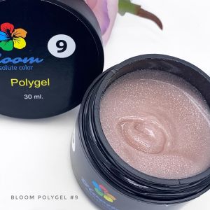 Poly Gel №09 Bloom полигель Искрящийся светло-розовый 30 мл  - NOGTISHOP