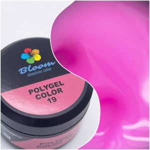 Poly Gel №19 Bloom полигель Неоновый розовый 12 мл   - NOGTISHOP