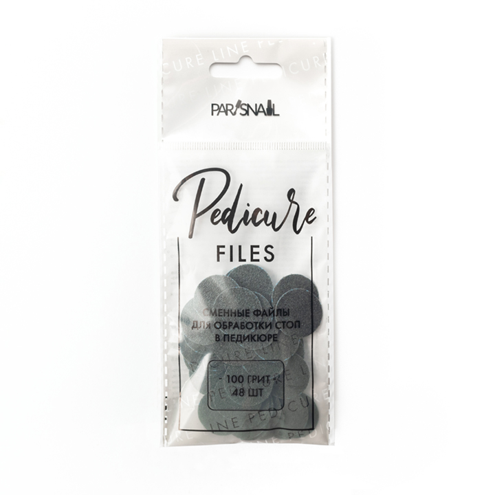 Сменные файлы-диски для педикюра M 100 гр ParisNail 48 шт - NOGTISHOP