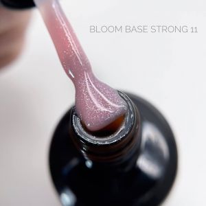 Base Strong №11, 15 мл, Розовая с шиммером, Bloom - NOGTISHOP