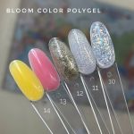 Poly Gel №11 Bloom полигель Прозрачный с блестками 12 мл