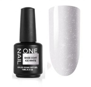 One Nail Base Coat Ice White Камуфлирующая база, 15 мл. - NOGTISHOP