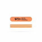Баф ОВАЛЬНЫЙ короткий "Foxy expert", цвет оранжевый, 100/180