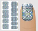 Слайдер для дизайна ногтей, "Этнические" №E102,  NOGTIKA