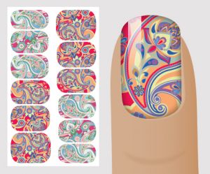 Слайдер для дизайна ногтей, "Этнические" №E123,  NOGTIKA - NOGTISHOP