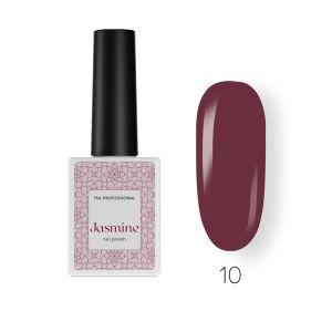 Гель лак Jasmine №10 гибискус бордовый, TNL, 10 мл.  - NOGTISHOP