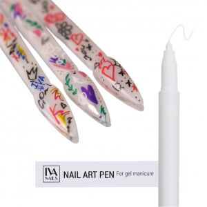 Акриловый фломастер Iva Nails (White) - NOGTISHOP