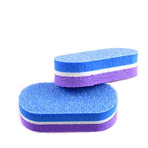 Бафик овал с мягкой прослойкой фиолетово-синий 100/180, 4.7х2 см - NOGTISHOP