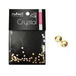 Стразы RuNail, кристаллы 1.5 мм, золото, 40-50 шт.