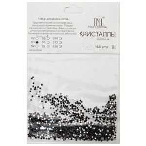 Стразы TNL Чёрные №03, кристаллы Swarovski 1.2 мм, 1440 шт. - NOGTISHOP