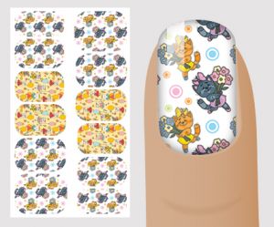 Слайдер для дизайна ногтей, "Детские" №C105 ,  NOGTIKA - NOGTISHOP
