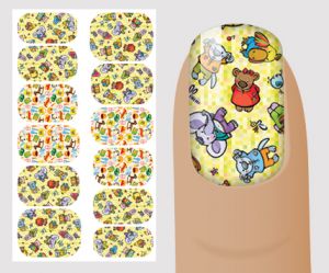 Слайдер для дизайна ногтей, "Детские" №C106 ,  NOGTIKA  - NOGTISHOP