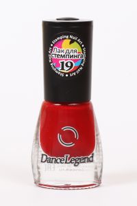 Лак для стемпинга "Dance Legend" Ягодный красный №19, 6,5 мл - NOGTISHOP