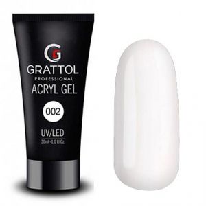  Grattol Acryl Gel 02 (белый), 30 мл.