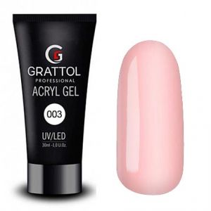  Grattol Acryl Gel 03 (камуфляж розовый), 30 мл.