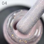 База Каучуковая для гель-лака Grattol Rubber Base Glitter №4, 9 мл.