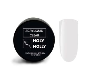 Жидкий полигель Acryliquid Clear Шайба 15мл., Holy Molly - NOGTISHOP