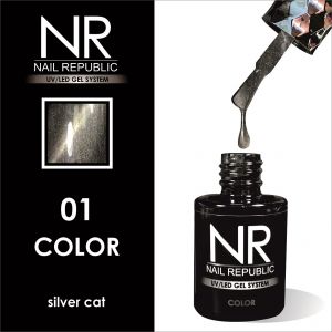 Гель-лак Кошачий глаз Cat №01 Nail Republic, 10 мл - NOGTISHOP