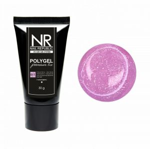 Полигель PolyGel Premium line №11, 30 гр Сиреневый (туба), Nail Republic - NOGTISHOP