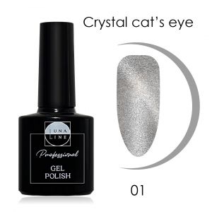 Гель-лак Lunaline Crystal Cat’s Eye №01 Silver, 10 мл  - NOGTISHOP