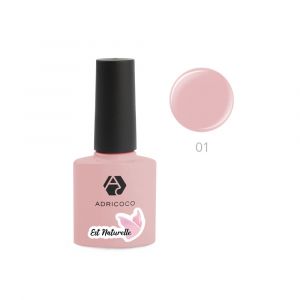 Гель-лак ADRICOCO Est Naturelle №01 камуфлирующий розовый, 8 мл. - NOGTISHOP