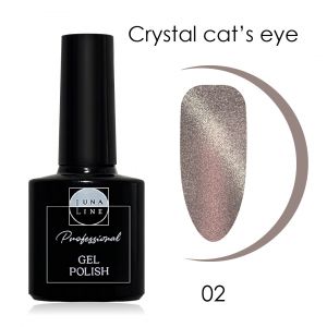 Гель-лак Lunaline Crystal Cat’s Eye №02 Rose Gold, 10 мл  - NOGTISHOP