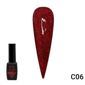 Гель-лак Disco Gel Polish C06 светоотражающий, 8 мл, Global Fashion - NOGTISHOP