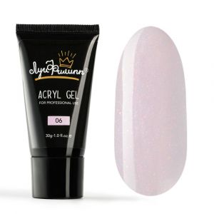 ACRYL GEL №06 30 гр нежно-розовый с мерцанием, Луи Филипп - NOGTISHOP