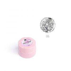 Гель ADRICOCO Glow Bomb №06 "Серебряный лед" 6 мл. - NOGTISHOP