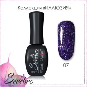 Гель-лак Serebro Иллюзия №07, 11 мл     - NOGTISHOP