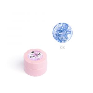 Гель ADRICOCO Glow Bomb №08 "Синий иней" 6 мл. - NOGTISHOP