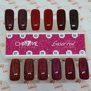 Гель-лак CHARME Laser red effect 06, КРУЗ, 10 мл. - NOGTISHOP