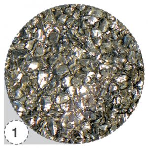 Металлическая стружка (Стеклярус) «Irisk professional», серебро №2.