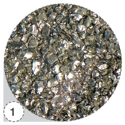 Металлическая стружка (Стеклярус) «Irisk professional», серебро №2.