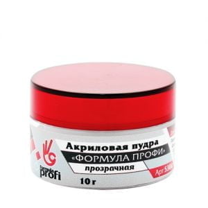 Акриловая пудра прозрачная, 10г Formula Profi - NOGTISHOP