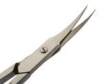 Ножницы для кожи изогнутые матовые CS-1/7-D (CVD)  Metzger