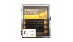 Ресницы черные №10-12, 6 рядов MIX, С-изгиб, диам.0,07, Kodi
