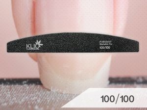 Пилка черная полукруглая 100/100, KLIO - NOGTISHOP