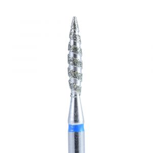 Бор алмазный (фреза торнадо средняя, синяя) 2,1 мм Кристалл - NOGTISHOP
