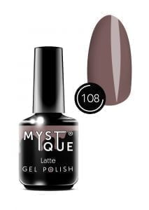 Гель-лак Gel Polish №108 «Latte» Mystique, 15 ml