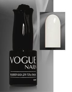 Rubber Base Vogue Nails Каучуковая руббер база Натурально-Белая, 10 мл - NOGTISHOP