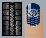 Слайдер для дизайна ногтей, Фольгированные, Серебро №S117, NOGTIKA