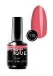 Гель-лак Gel Polish №118 «Coral» Mystique, 15 ml